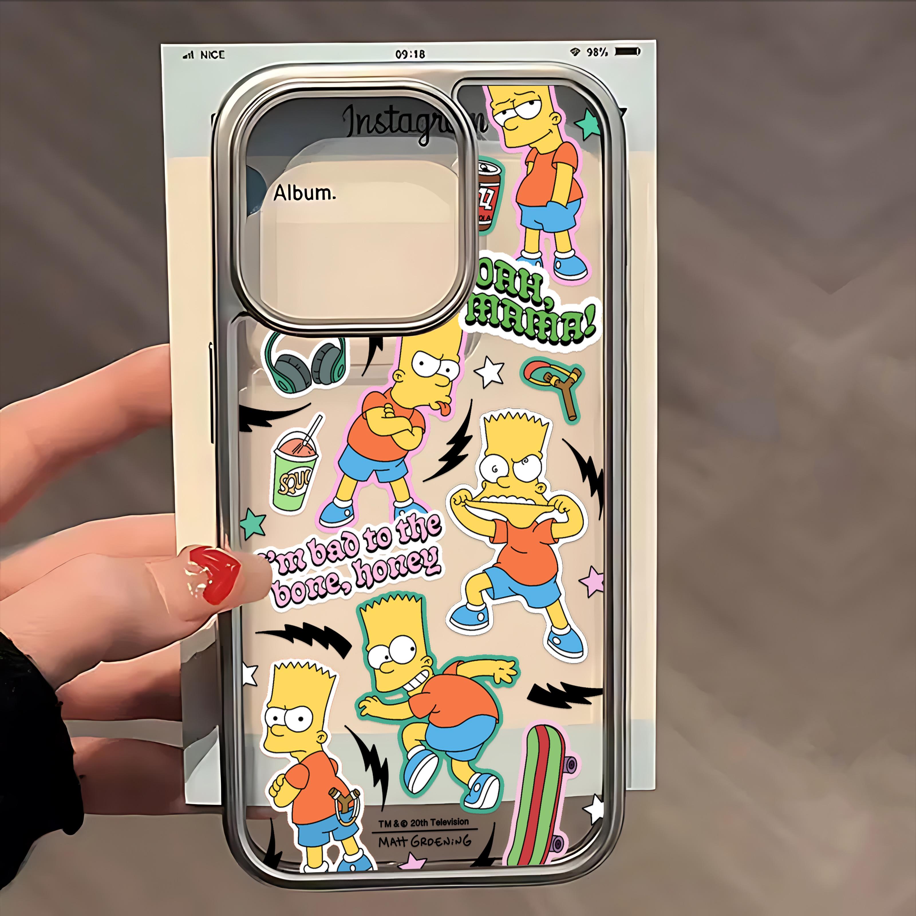 

Мультяшный горячий чехол для телефона The S-Simpsons для iPhone 17 16e 16 15 14 13 12 11 Air Pro Max X XR 8 7 Plus Роскошная прозрачная мягкая задняя крышка iPhone 14 Plus