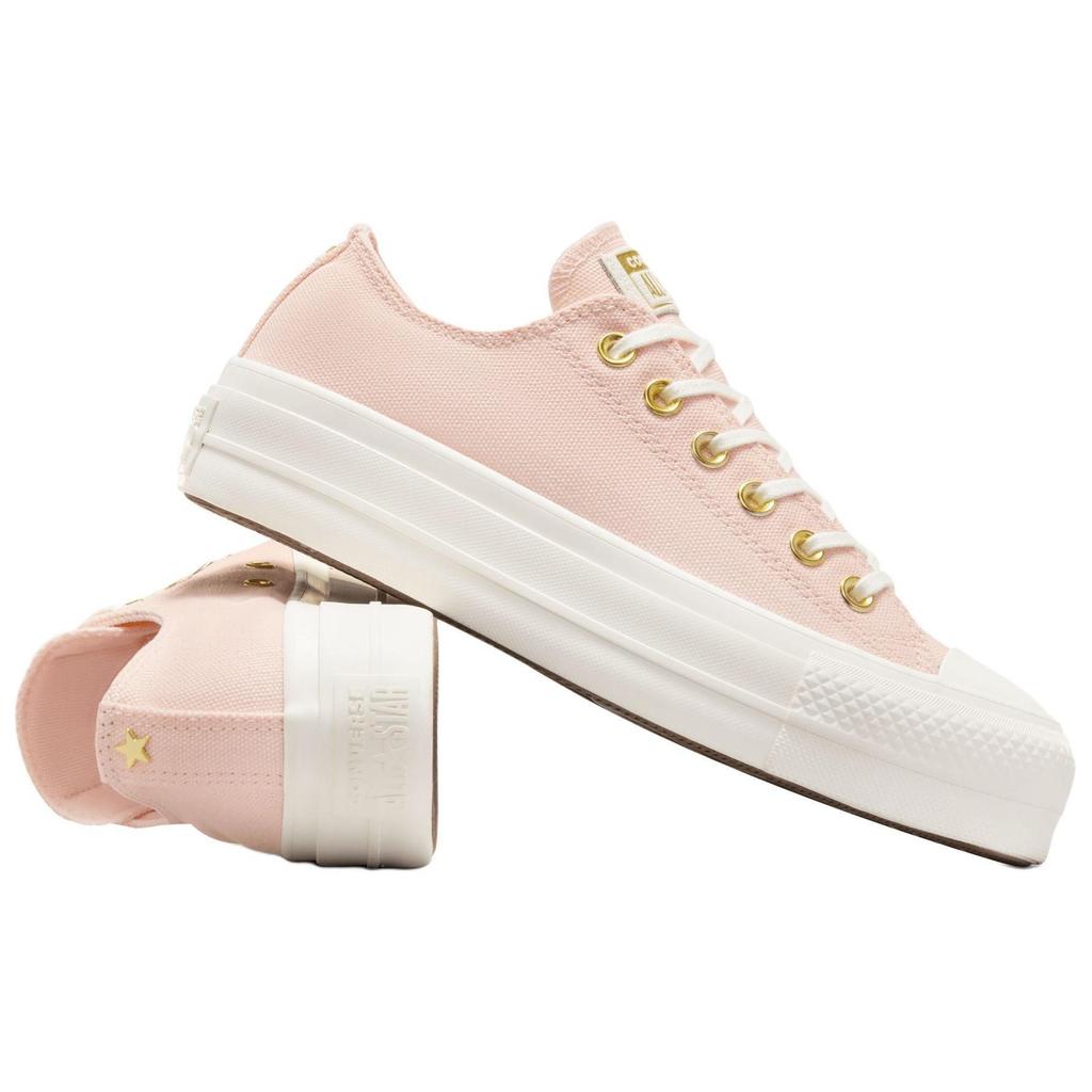 Converse Chuck Taylor All Star Lift Abrasion Resistant Abrasion Resistant Low Top Canvas Shoes Women's Pink A12584C