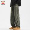 Paul Frank Men's American Style Loose Fit Straight Leg Casual Cargo Pants