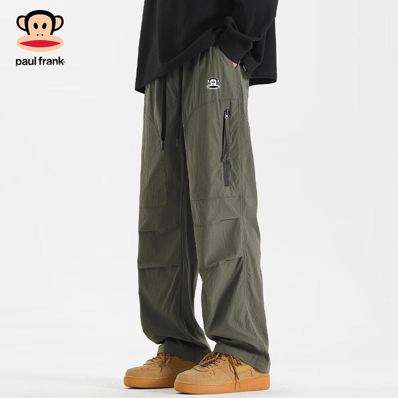 Paul Frank Men's American Style Loose Fit Straight Leg Casual Cargo Pants