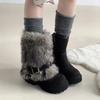 Thick-soled fluffy snow boots women's winter 2026 new piled thickened non-slip short boots thermal cotton shoes