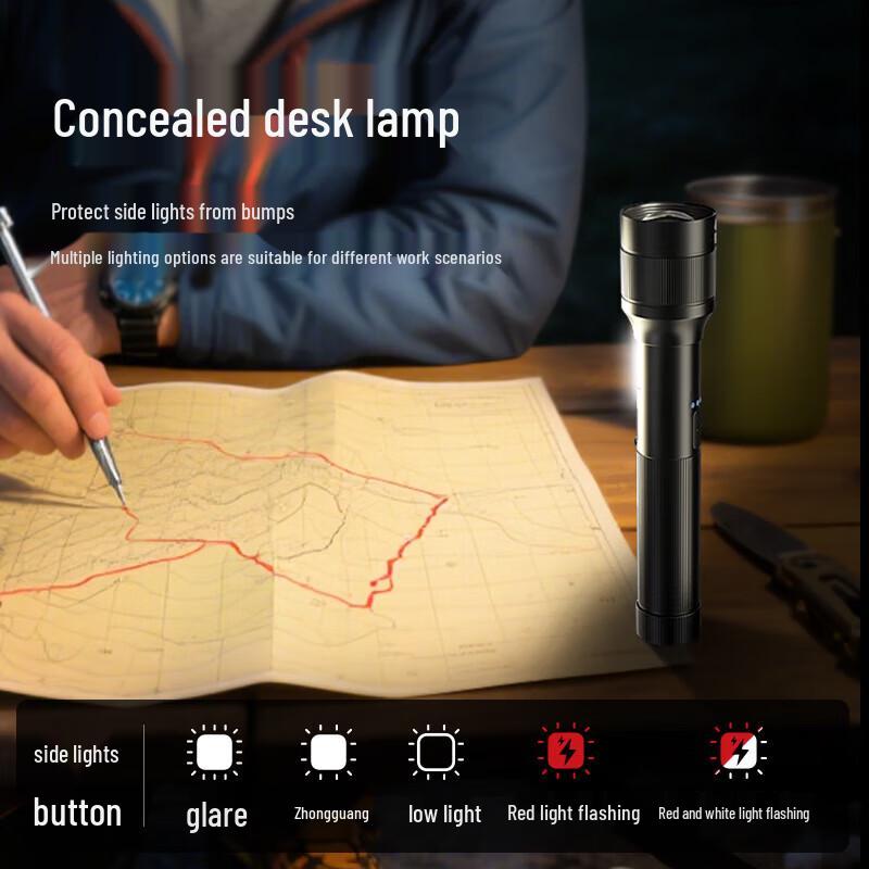 TCL Tactical Super Bright Rechargeable Flashlight