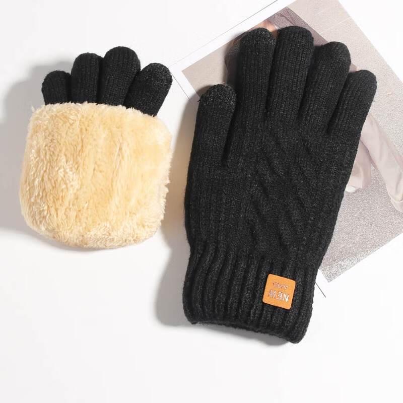 Jiaao Winter Warm Fleece Lined Touchscreen Gloves