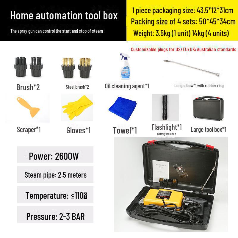 High-Temperature High-Pressure Steam Cleaner for Cars, Air Conditioners, Kitchens, and More