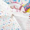 Baseball Cot Bedding Cute Ice Cream Drip Duvet Cover Set Teal Blue Graffiti With 1 Pillowcase Boy Letter A Initial