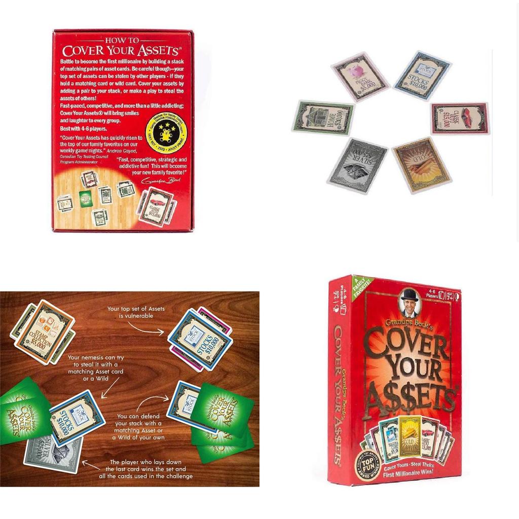 Grandpa Becks Cover Your Assets Family Card Game With Strategy For Home Play And Kids