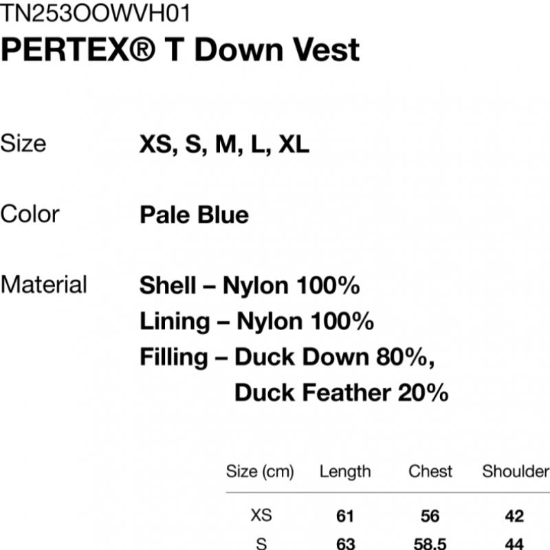 ThIs Is Never ThaT PerTex T Down vesT Pale Blue