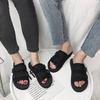 Summer Fashion Cool Slippers Men's Korean Version Trendy Women's One-word Drag Couple Student Non-slip Beach Shoes
