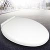 Slow Close Toilet Seat Thickened White PP Quick Installation Household Toilet Lid for Replacement