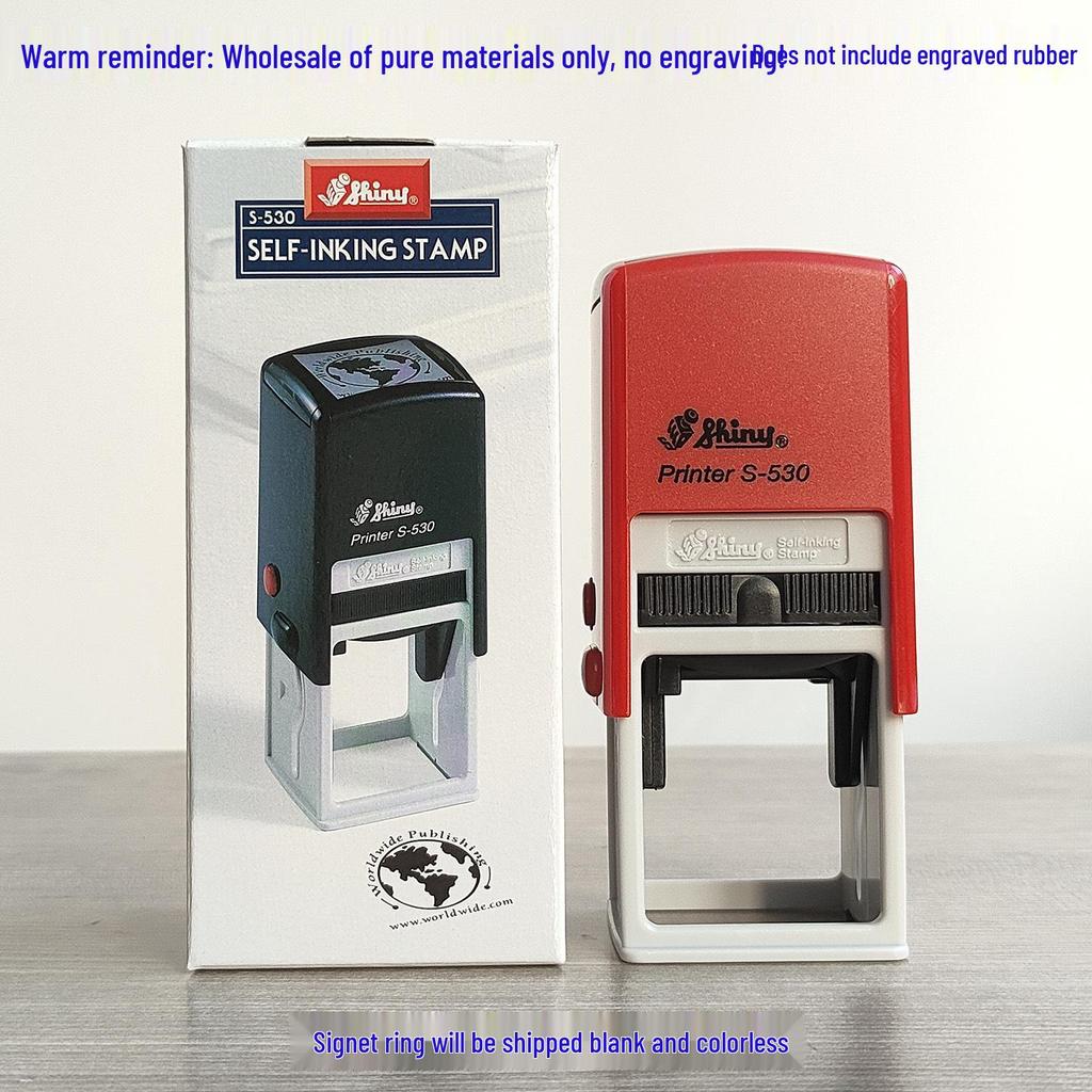 Shiny Self-Inking Custom Engraving Office Seal by Taiwan Teachers