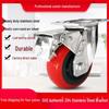 Heavy-Duty Stainless Steel Swivel Casters (4", 5", 6", 8") - Waterproof, Rustproof Polyurethane Wheels for Trolleys
