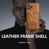 Luxury Solid Color Leather Wallet Card Slot Holder Phone Case For iPhone 16 Pro Max 14 11 12 13 15 Pro Max Shockproof Back Cover