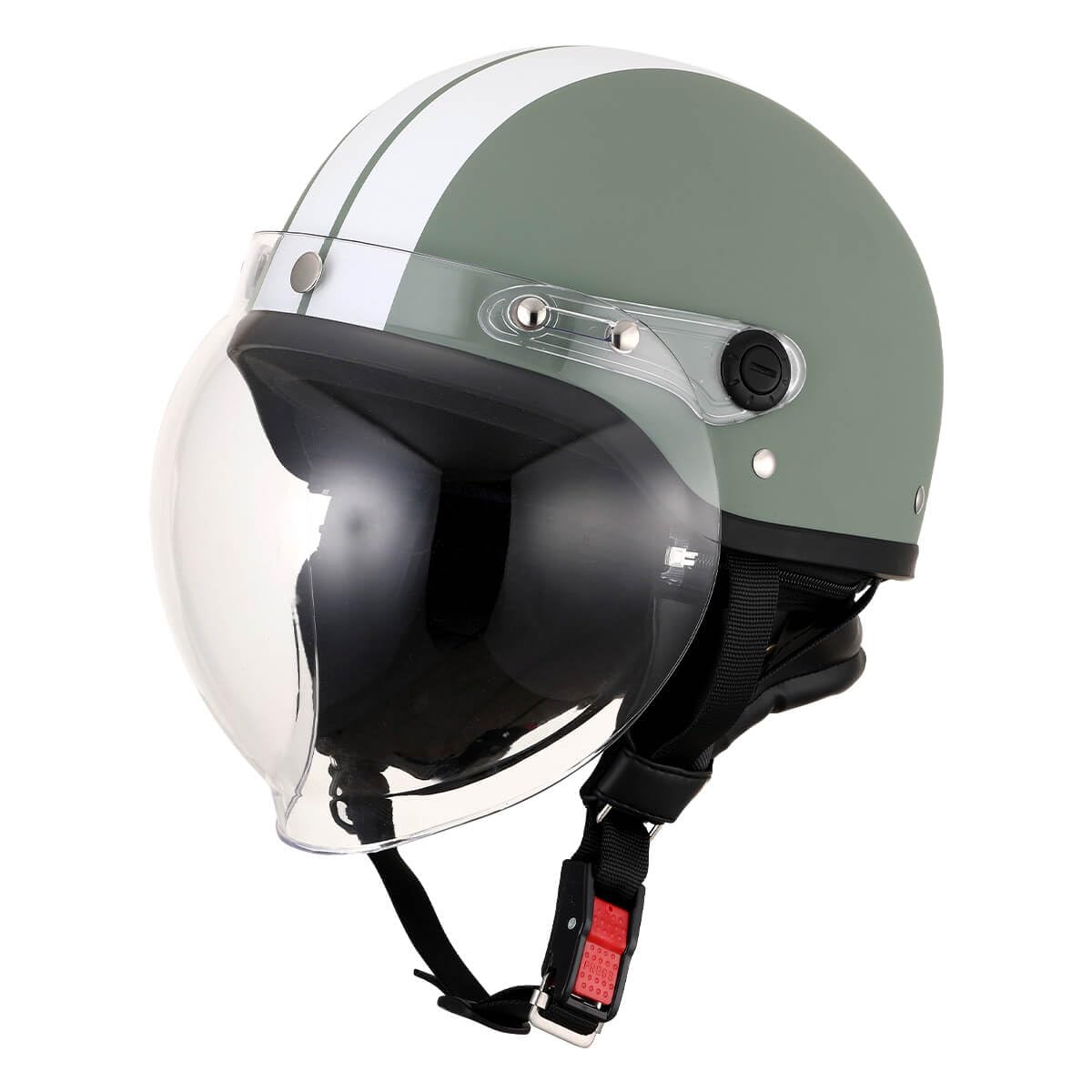 

ISHINO SHOKAI Motorcycle Helmet with Half Fits up to Free Size Matte Ishino Shokai Shield, LBJ06, ISN21101, 125cc, (approximately 57-60cm),