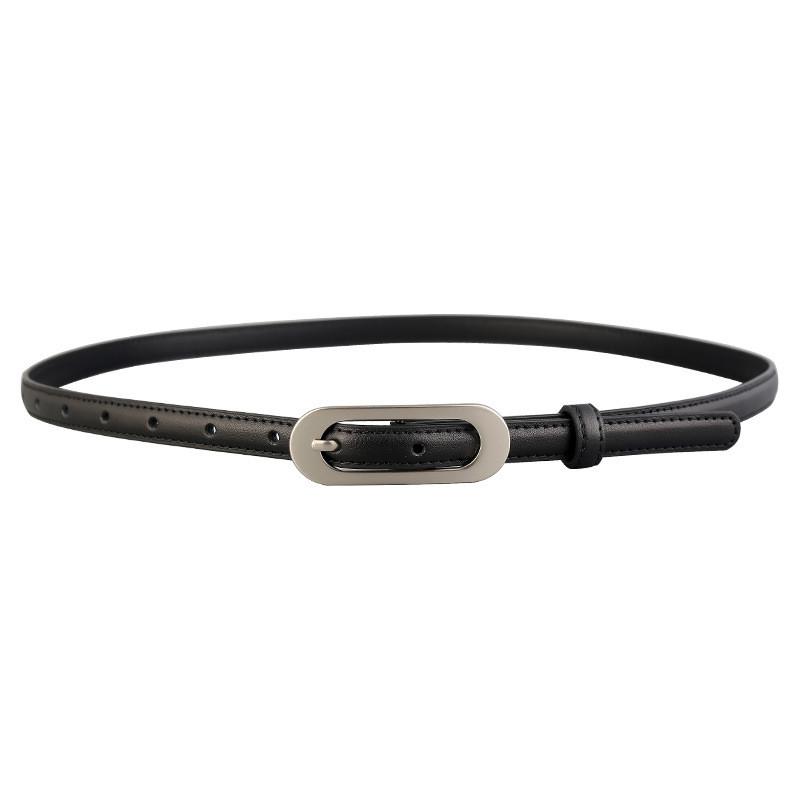 Ladies Genuine Leather Belt For Jeans With Alloy Buckle For Casual And Work Wear