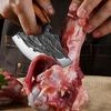 Stainless Steel Forged Kitchen Knife Meat Cleaver Boning Knife with Bottle Opener Pocket Multifunctional Knife With Knife Cover