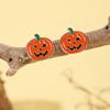 1 Pair Halloween Earrings Bat Ghost Hand Spider Pumpkin Ghost Black Cat Shape Drop Earrings Jewelry Accessories