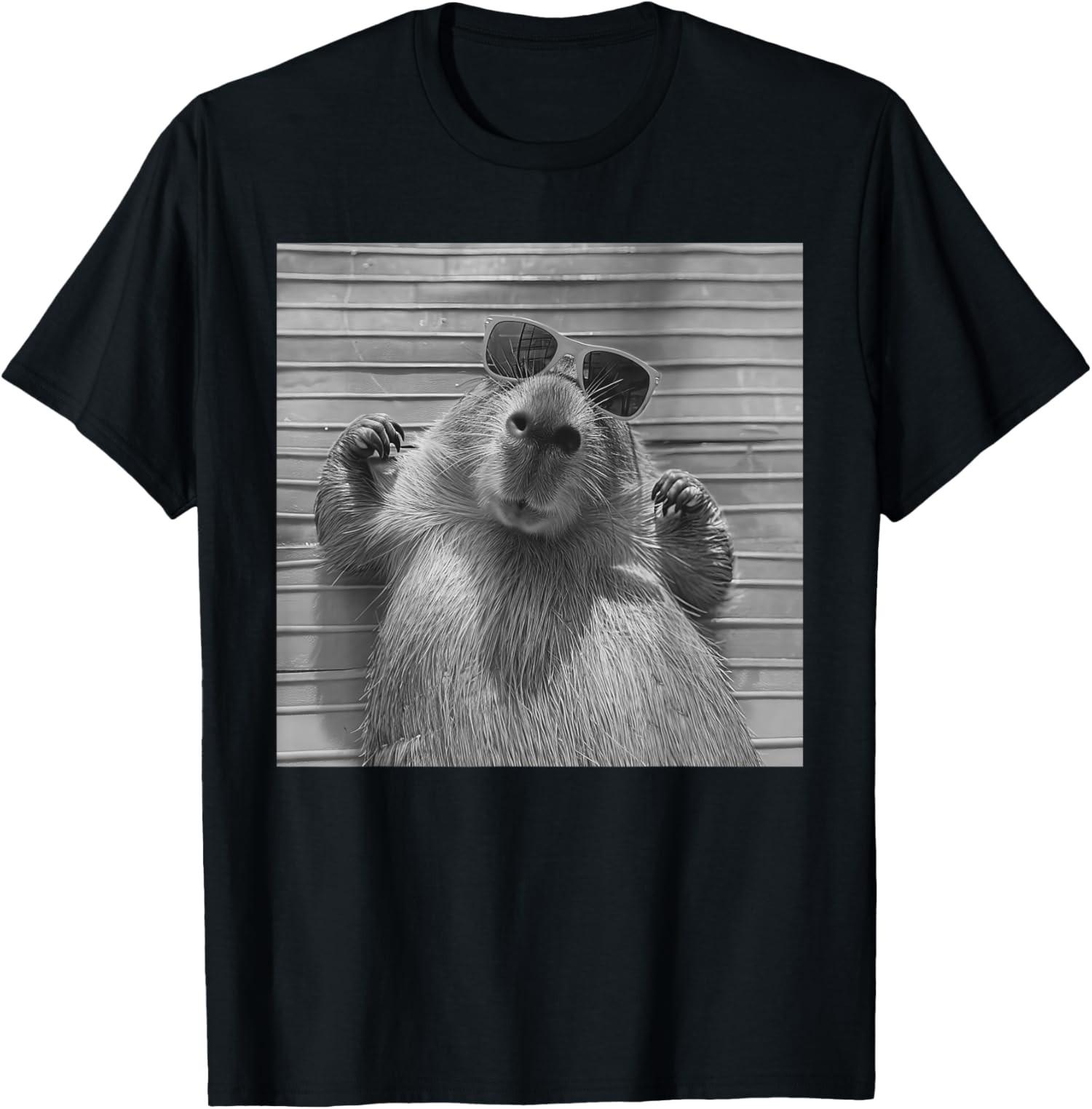 Funny Capybara Gifts Cool Capybara Selfie T-Shirt S разноцветный