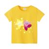 Kirby Top Estivi a Maniche Corte Camicia Colorata Girocollo Maglietta Rotonda Cotone T-shirt Colorata Stampa Cartoni Animati Abbigliamento Vestiti Casual