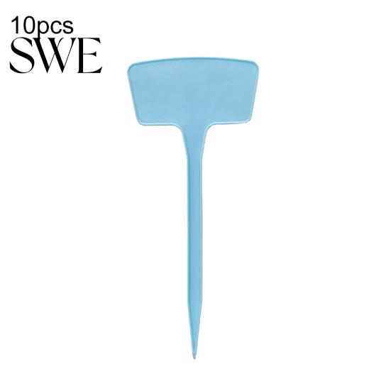 Plant Plaques 10Pcs/Set Labels Waterproof Insert Design Solid Color T-Shape Plastic Tags for Gardening