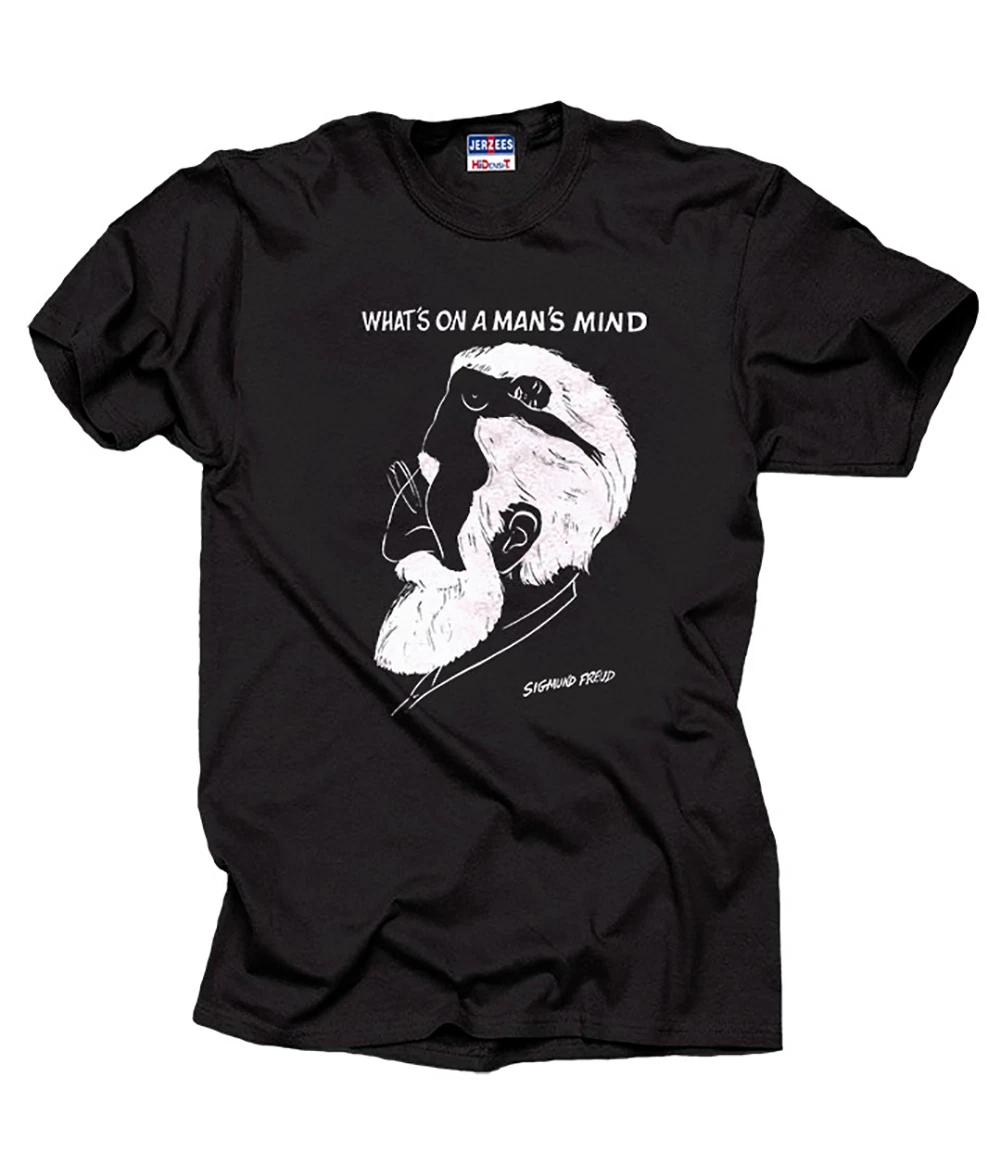 Sigmund Freud T-T-shirt Whats On A Man Mind Tee T-shirt S