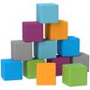 12 PCs Soft Play Blocks, Soft Foam Toy, Building and Stacking Blocks for Kids, Multi-colour