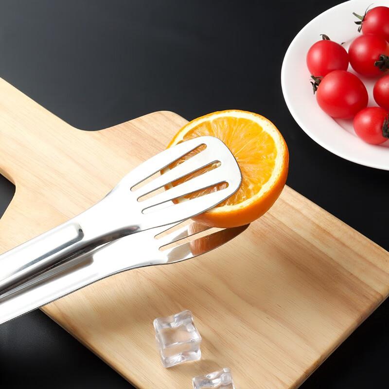 Baijie 304 Stainless Steel Multi-Functional Food Tongs for Cake, Steak, BBQ Bread, Kitchen Baking, And Roasting Meat