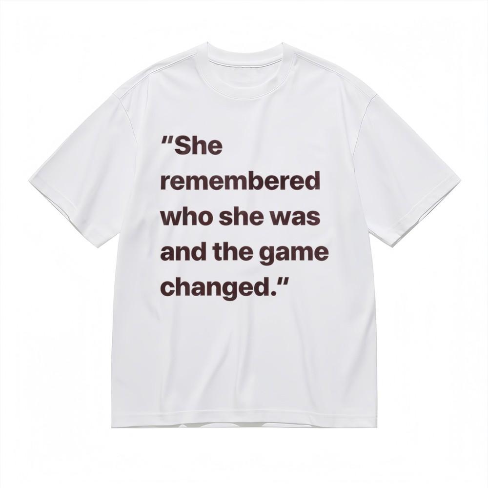 Women's T-shirt With Inspirational Quote Graphic White 100% Cotton Oversize Tops