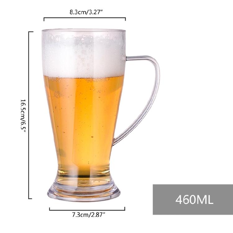 Bicchiere da Birra in Acrilico Antirottura, Tazze da Bevuta, Bicchieri per Succhi, per Latte, Coppa da Champagne