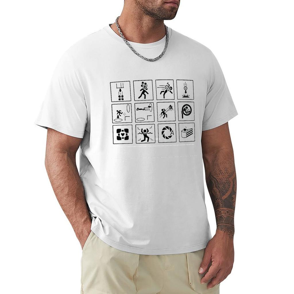 Portal Signs TShirt Basic Solid Tee for Daily Use