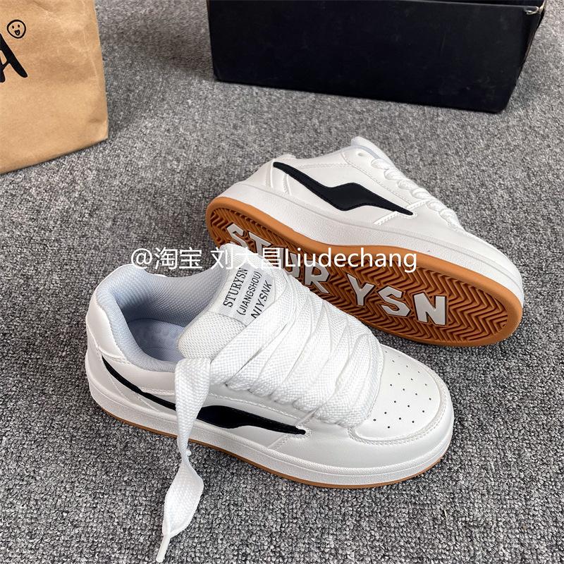 Hong Kong style platform bread shoes men's ins Guochao 2025 summer new couple leisure sports shoes student board shoes