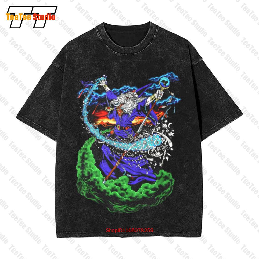 Liquid Blue Vintage Wizard Jumbo Fantasy Vintage Oversized TShirt QXDA S