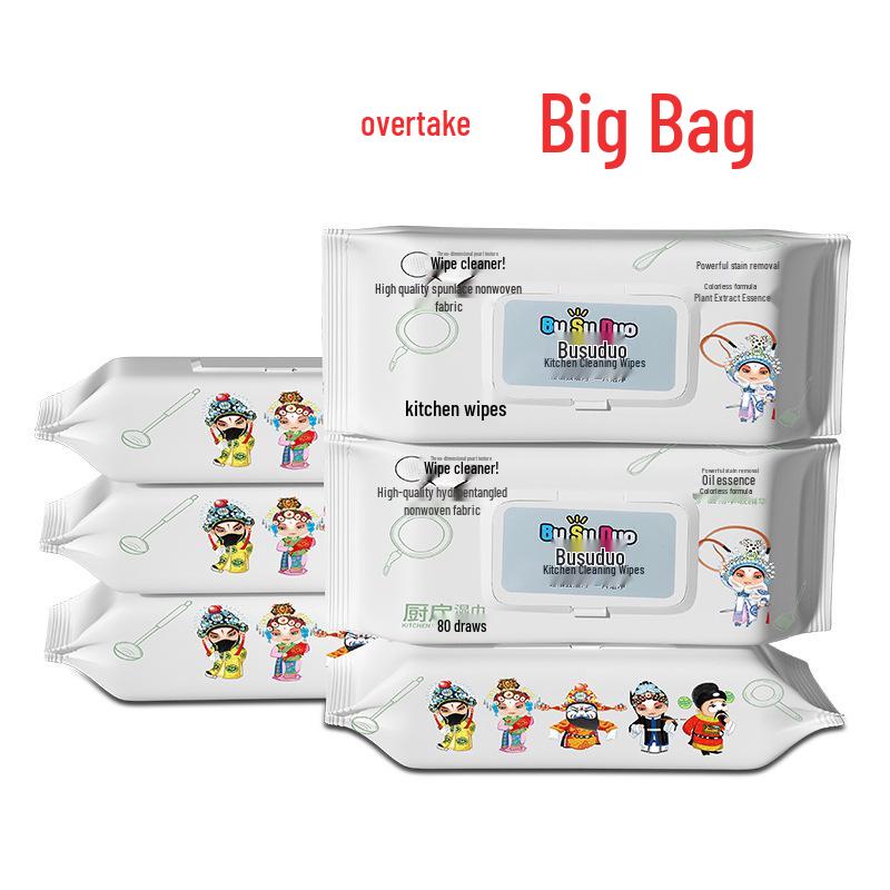 Thick Kitchen Degreasing & Stain-Removal Wipes for Range Hoods