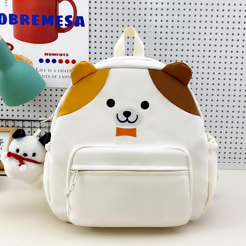 Japanese Cartoon Bear Backpack Casual Versatile Contrasting Doll Schoolbag Large Capacity Soft Girl Simple Travel Backpack