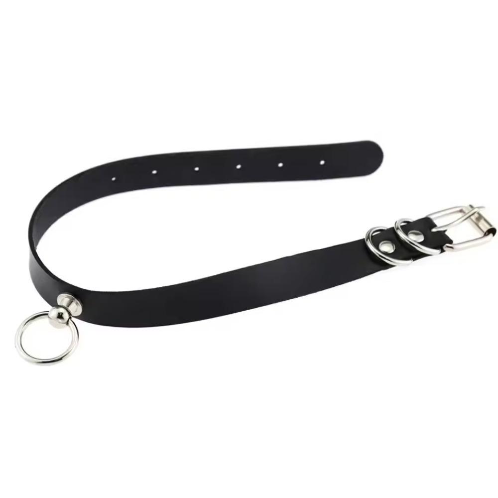 Woman Black Punk Choker Collar Necklace Pu Leather Goth Rivets Choker Necklace Pendientes Party Club Sexy Gothic Femme Jewelry