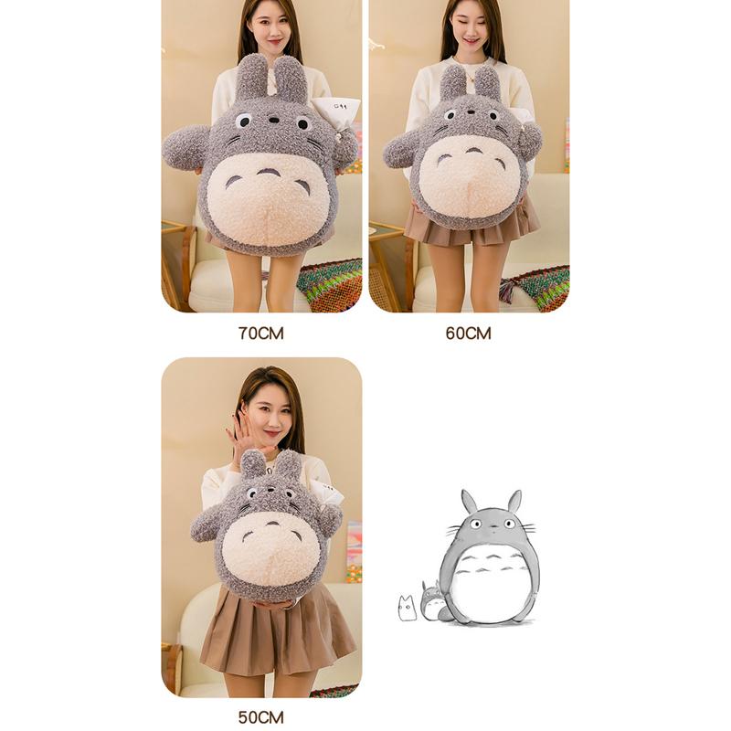 50-70cm My Neighbor Totoro Plush Toy Stuffed Doll Cartoon Cute Anime Star Hug Pillow Gift for Kids Birthday Room Decoration