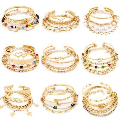 Vintage Bracelet for Women Statement Cuff Bangles Party Jewelry Accessories