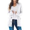 Autumn Winter Women Long Sleeve Knitted Cardigan Single Breasted Solid Color V Neck Loose Sweater Outwear Oversize S-3XL