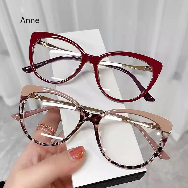 TR90 Anti Blue Light Blocking Glasses Frame Women Luxury Designer Retro Eyeglasses Ladies Optical Frame  Trend gafas