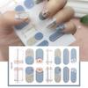 Flower Gradient Nail Sticker Full Wraps Nail Art Stickers Self-Adhesive Nail Art Decal Strips for DIY Nail Art Decor