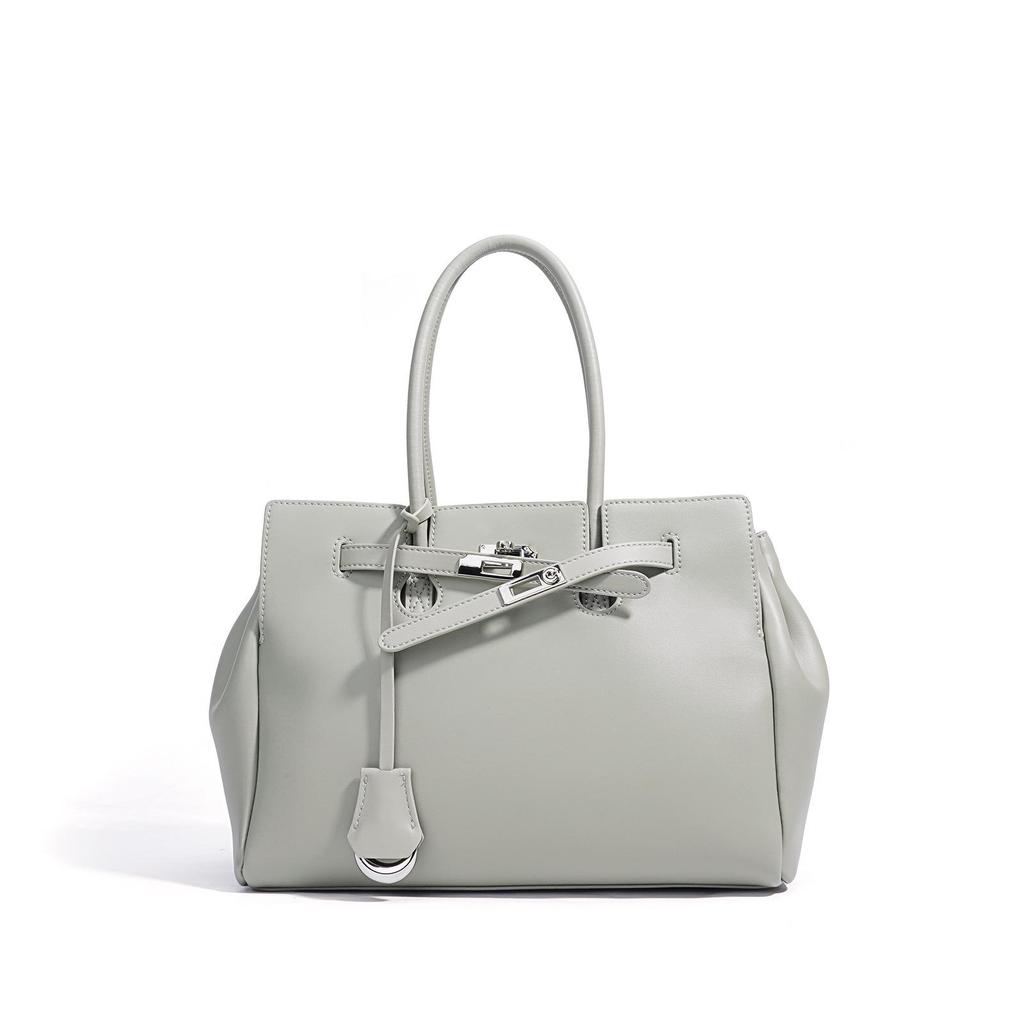 Damen-Aktentasche 2025 aus echtem Leder – Vielseitige Pendlerhandtasche mit großem Fassungsvermögen