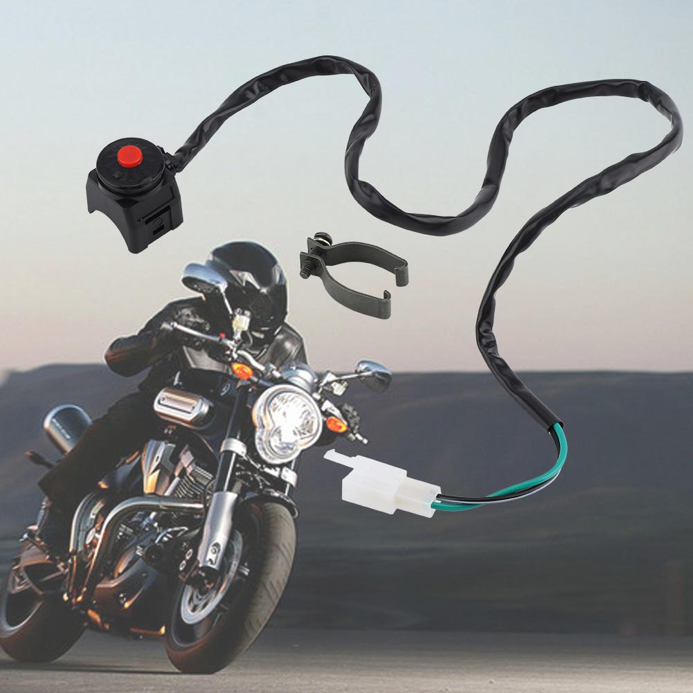 78" Motorcycle Handlebar Engine Start Kill Switch Horn Flashlight Headlight Control ONOFF