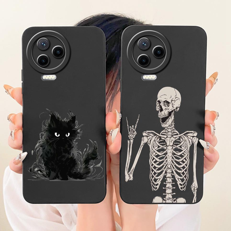 Cat Chinese Dragon Cartoon Painting Casing For Infinix Note 12 Pro 4G 5G Note12 2023 G96 Back Cover Soft Silicone Phone Case