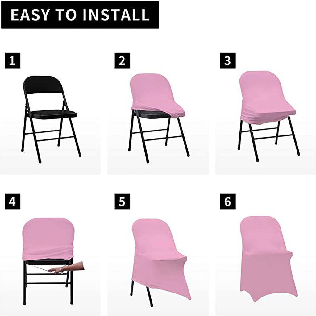 1PCS Chair Cover Spandex Wedding Universal Stretch Elastic Birthday Party Hotel Banquet Dining Room Washable Thick Quality