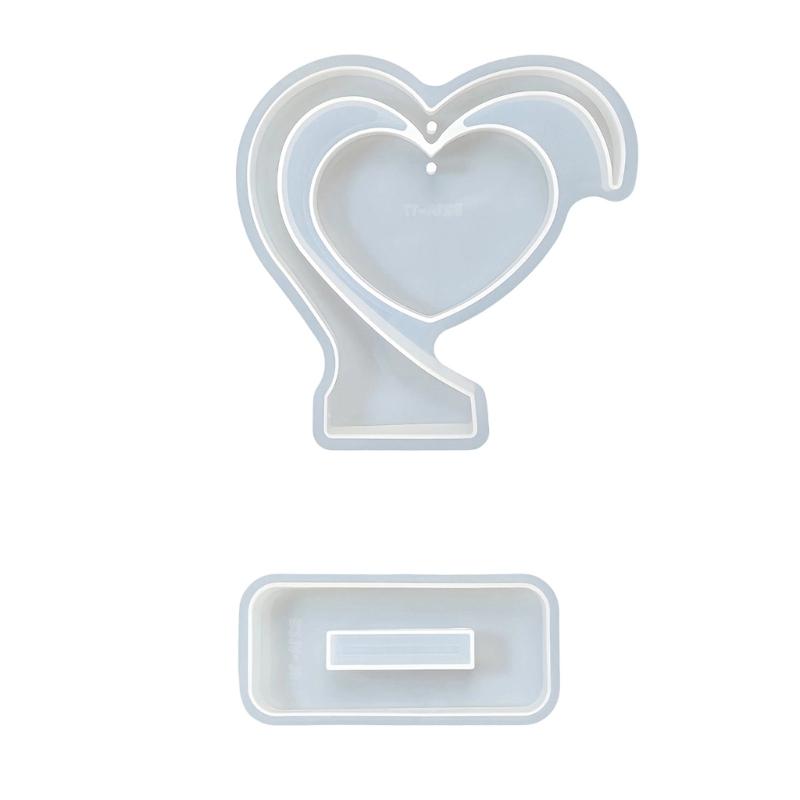 Photo Frame Resin Molds,Heart Shape Silicone Molds for Resin DIY Personalised Picture Frame Epoxy Resin Mould Art Craft