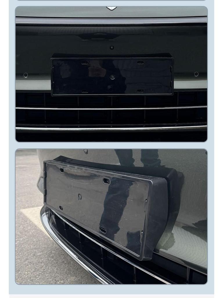 2025 S9T Full Edge Green License Plate Frame for New Energy Vehicles