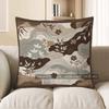 2D Bohemian Floral & Leaf Patterned Pillow Covers Pattern Cushion Cover Suitable For Sofa Bedroom Car Pillow Cover