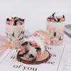 Rose Scented Cylinder Candle - Ideal for Home, Bedroom, Wedding, Festival, and Souvenir
