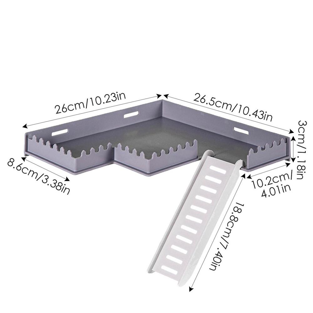

Клетка Игровая площадка Хомяк Безопасный ПВХ Игровой комплекс с лестницей Игрушки для клетки Декоративные аксессуары для бурундуков хомяков белок песчанок серый