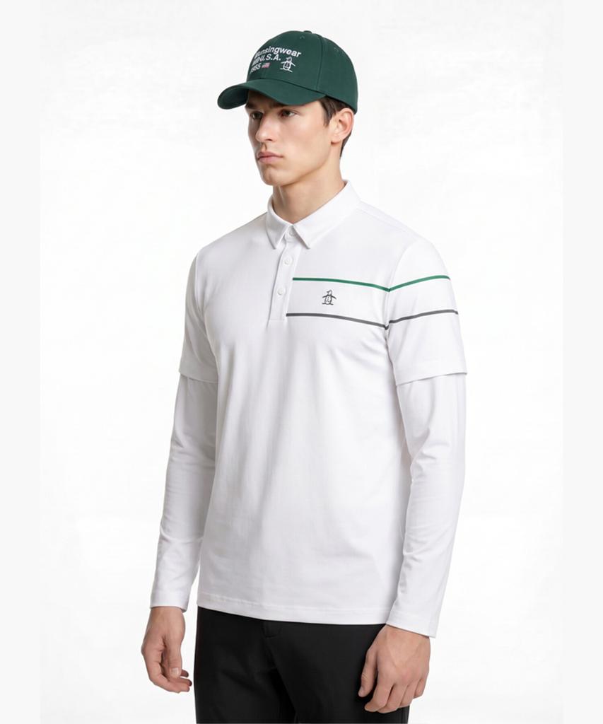Meonsingweeo Men'S Short Sleeve Layered Cooling T-Shirt White Mr221Mtl42