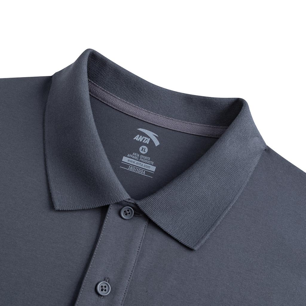 Anta Polo Shirt Men's Men's Gray Clothing 952628102-9